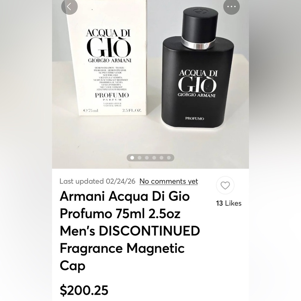 Giorgio Armani Acqua di Giò Profumo - Black with magnetic lid 2015 vintage - Picture 5 of 5